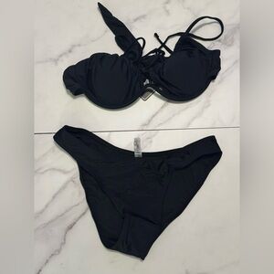 ZAFUL Women's Triangle Bikini String Bikini Set Two Piece Swimsuit Size S